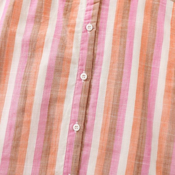 Kids Blouses And Shirts Children's Stripe Top 2023 Summer Casual White Shirts Teenager School Brand Outerwear Cotton