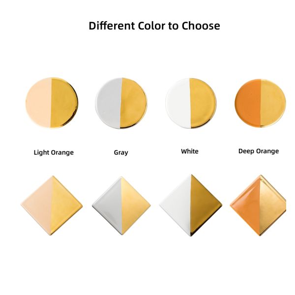 Водостойкие керамические подставки для чайных чашек Подставки для бизнес-подарков Квадратные круглые чашки Мат