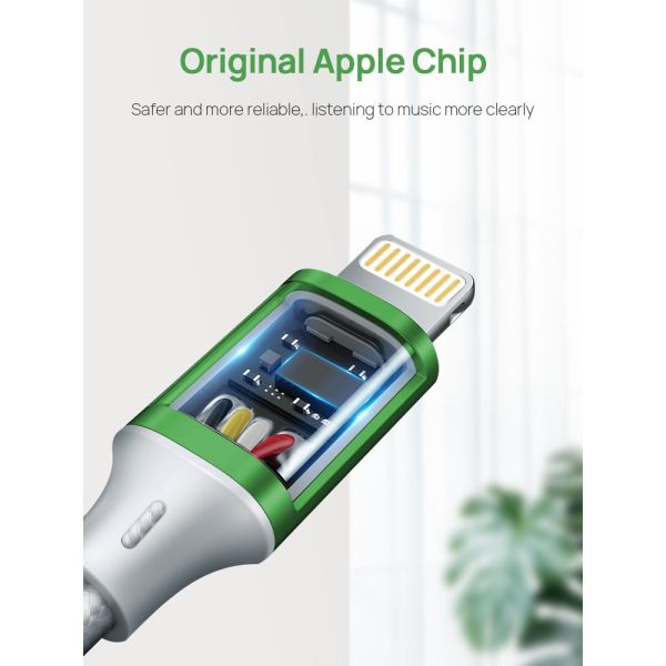 OEM 0.5M Stereo Aux Cable SGS Lightning To Auxiliary Cable