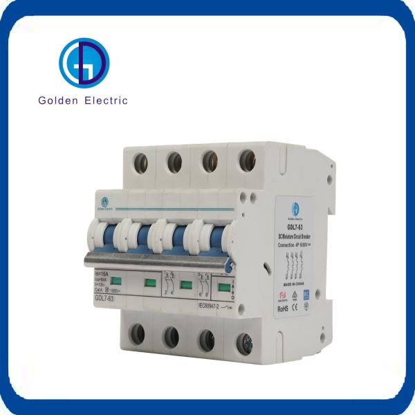 Interruptor de circuito solar em miniatura de corrente contínua 1000V 1p2p3p4p 6A-63A para instalação de sistemas fotovoltaicos