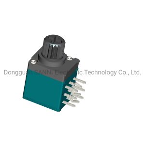 As unidades giratórias do potenciômetro três do quadrado RV97P1A0 isolaram o eixo selado