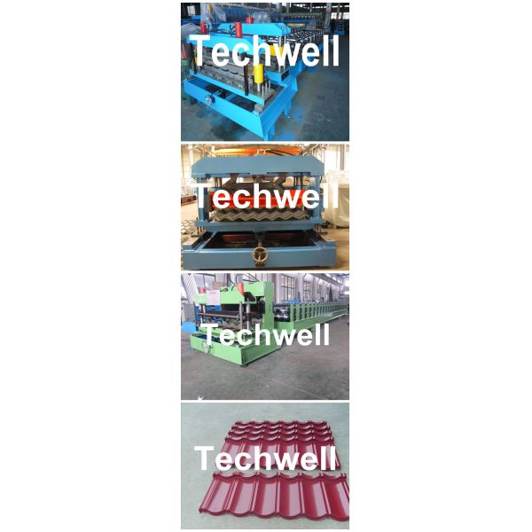 0 - 15m/tuile de toit de formation minimum de vitesse faisant la machine 0,4 - 0.6mm épaisseur de matériel