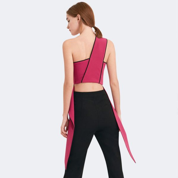 2018 верхних частей пинка дамы шеи моды