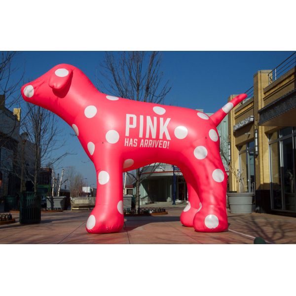 Inflatable advertising pink dog for sale