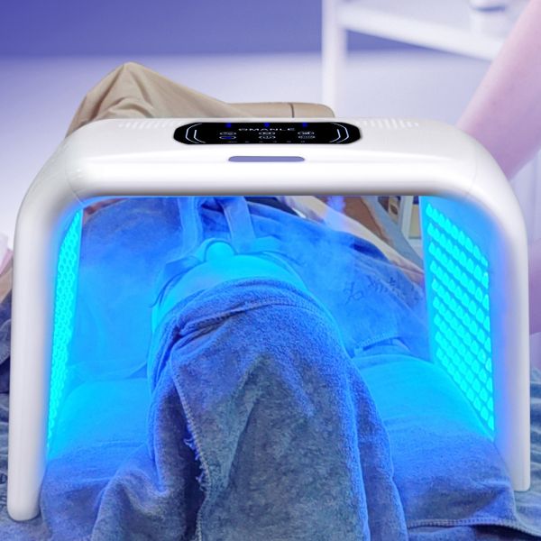 45W STANDING LED Face Mask Light Therapy for Acne Wrinkle Removal 7 Colors Red Light