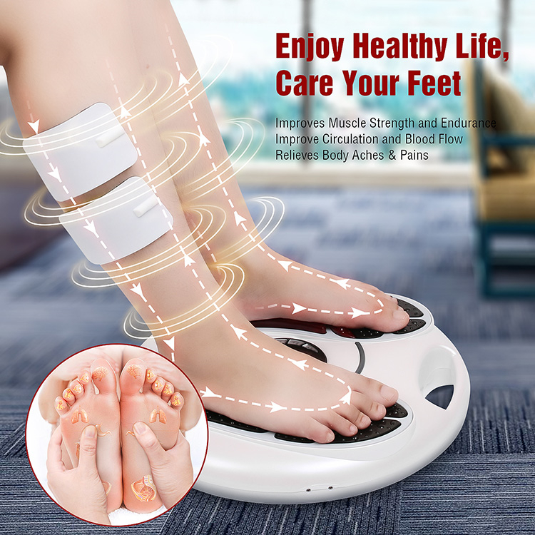 Electronic Tense Infrared Reflexology Rolling Foot Massager With Remote Control