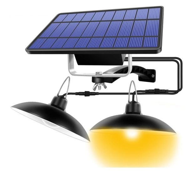 Big Solar Panel Indoor Remote Control Solar Power Ceiling Light for Modern Homes
