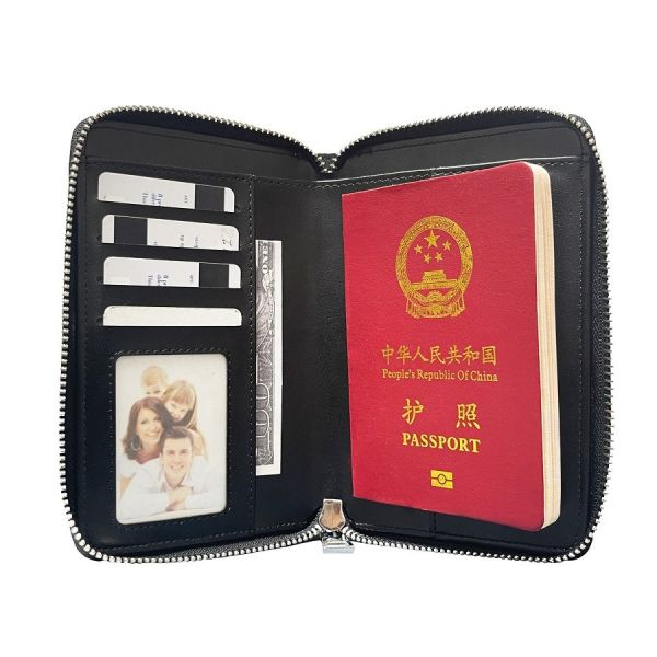 Sublimation Leather Travel Passport Wallet Fashion Men Women Customized Passport Holder Wallet