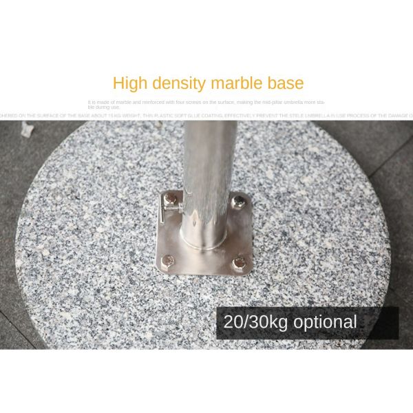 220 Yarn Dyed Fabric Outdoor Anti UV Centre Pole Umbrella Parasol