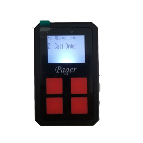 télécommande sans fil 138-930 MHz petit pager à carte avec résistance à l'eau et charge facile