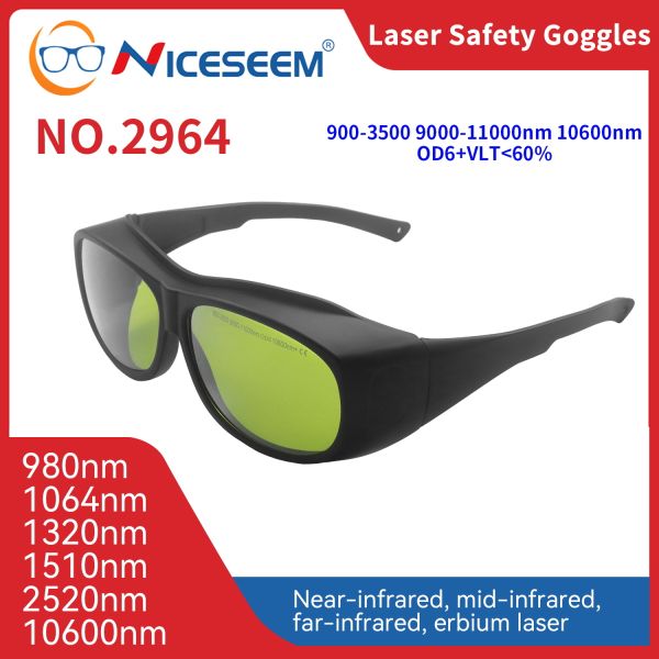 Laser protection safeti glasse goggles glasses laser lenses Laser glasses protection 900-3500nm 9000-11000nm 10600nm laser protector laser protective 532 glasses laser protection laser welding glasses
