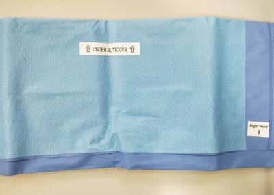 Cirúrgico estéril da ginecologia drapeja a obstetrícia anca feita sob encomenda sob a nádega