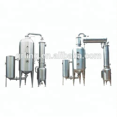 evaporador externo da circulação único/de /Triple efeito dobro do vácuo 500l/H de aço inoxidável
