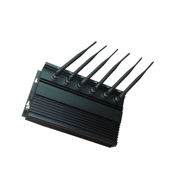 WIFI 3G 2G 6 Antennas Cell Phone Signal Jammer with Cooling Fans