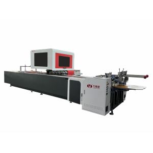LY 850DN Automatic Double Box Positioning Machine Paper Feeding Machine rigid box sleeve Jewelry shoe luxury Cosmetic Gift Shoe Box Machine