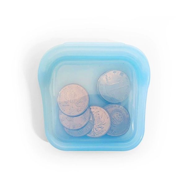 Small Reusable Silicone Food Storage Bag – BPA-Free, Leakproof, Dishwasher Safe, Microwave & Freezer Friendly – Perfect For Snacks, Baby Food, Travel, And Zero-Waste Kitchen Use