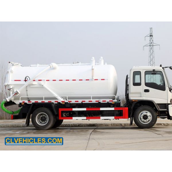 F Series ISUZU Sewage Suction Truck 4x2 15000 Liter High Pressure Washer