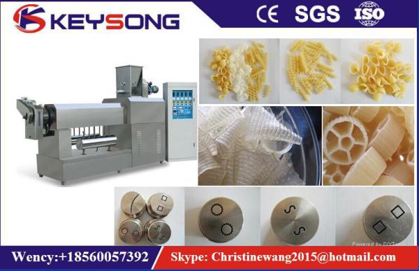 Extrusion Macaroni Production Line , High Efficiency Pasta Macaroni Making Machine