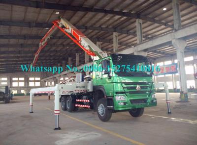 O caminhão de colocação da profundidade de Zoomlion Sany 34m montou a bomba concreta 34X-4Z com saída do equipamento de construção do ³ /h de 120m