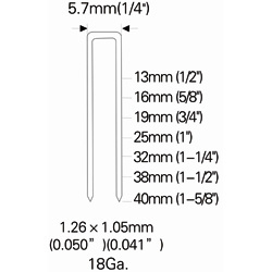 25мм 18 габарит 1/4