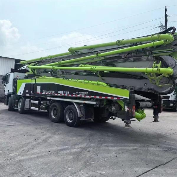 2019 Mercedes Benz Chassis Zoomlion Transmissão manual 63m Diesel Concrete Pump Truck Em Vibrante