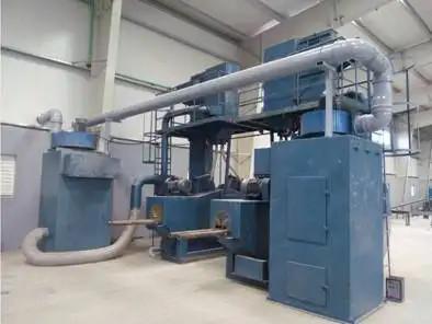 LPG Gas Cylinder Plant LPG Cylinder Shot Blast Machine Turbine Diameter 320mm
