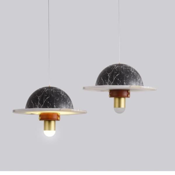 Creative End Marble Chandelier for Nordic Modern Simple Personality Cafe Restaurant Bedroom as picture