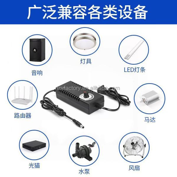 Electric Adjustable Power LED Light with Motor Gun Blower Pump Pressure Regulator Governor 12V 24V 29V 3-15V 10A SCP Function