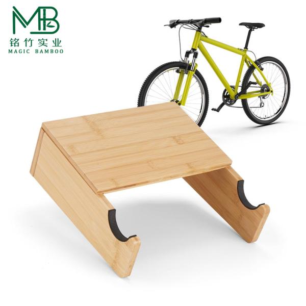 Bamboo Wall-mounted Indoor Bike Rack For MTB And Road Bikes