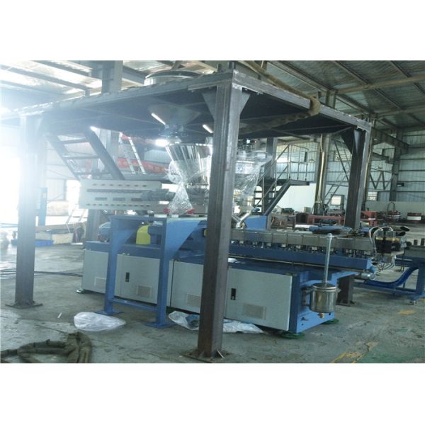 Conical Twin Screw Extruder With Strand Pelletizing System For Masterbatch