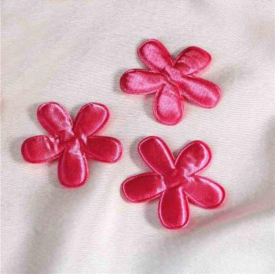 50 mm Small Applique Crafts eco - friendly Colorful Satin fabric Material