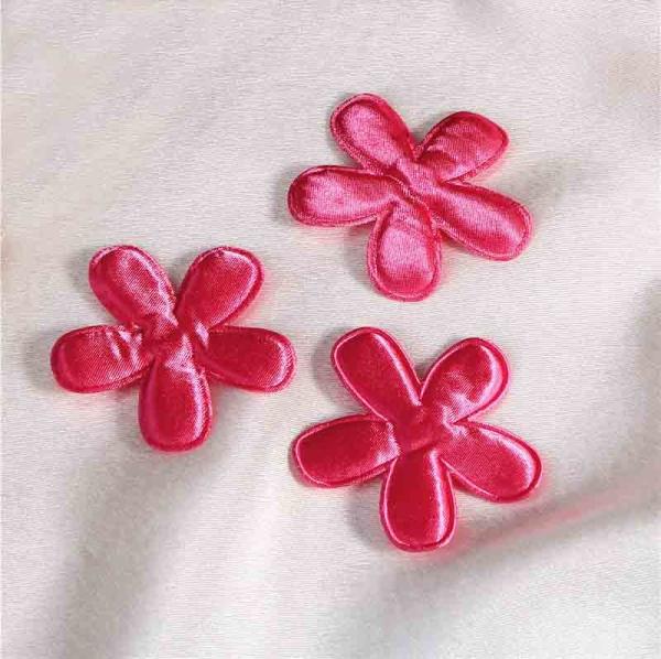 50 mm Small Applique Crafts eco - friendly Colorful Satin fabric Material