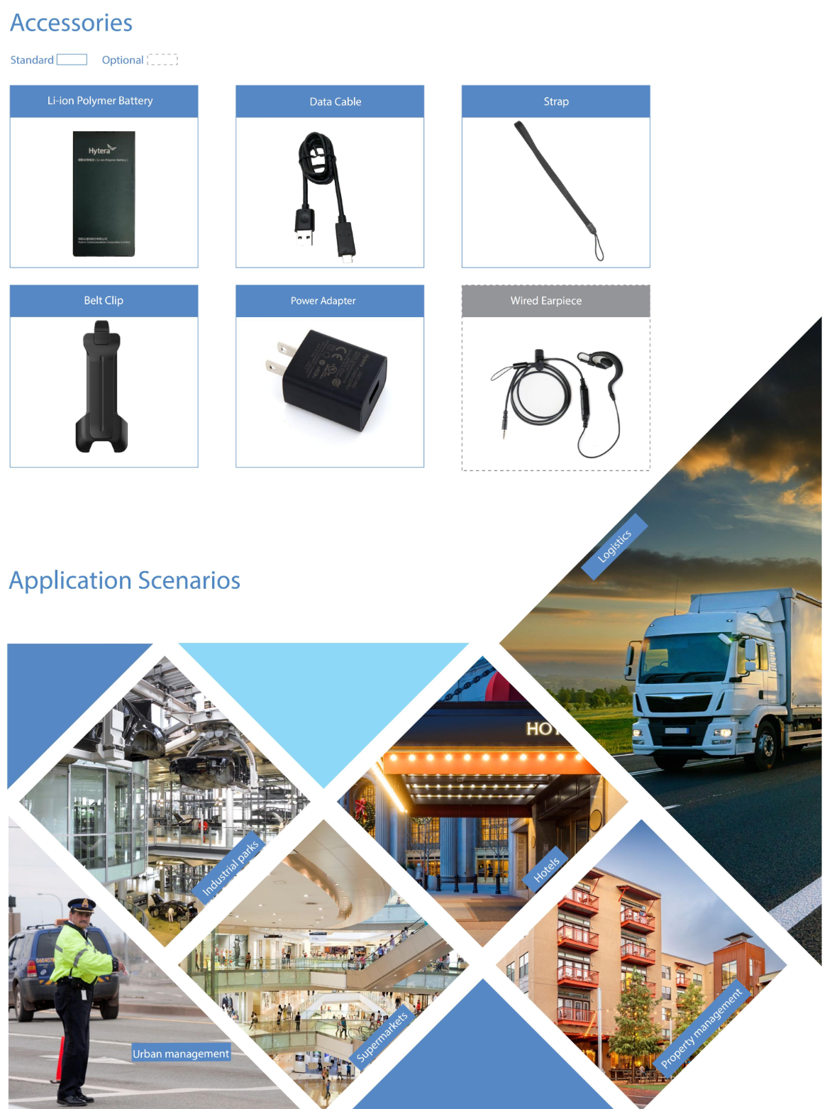 HYTERA Handheld Two Way Radio Walkie-Talkie with Long Range 4G GPS and Digital Intercom PNC360 PNC360S