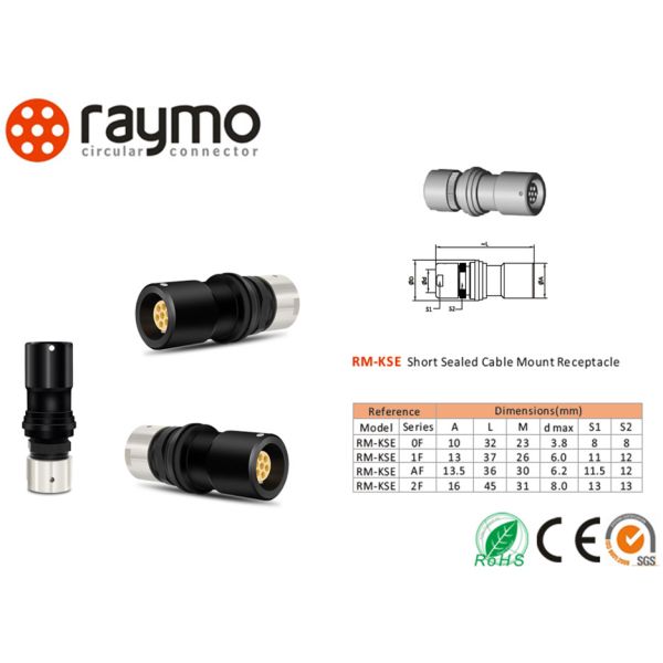 7 соединитель Kse Фишер KS IP68 штырей круговой водоустойчивый загерметизированный 102 Z056 140