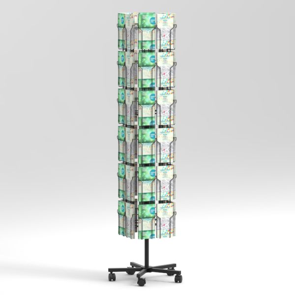 6 ярусов ходят по магазинам держатель брошюры кармана шельвинг дисплея для журналов/рекламы