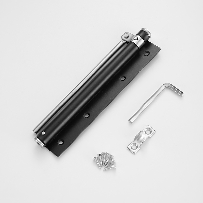Modern Design Lightweight Stainless Steel Automatic Door Closer Adjustable Speed 180 Opening Invisible Door Spring Bathroom