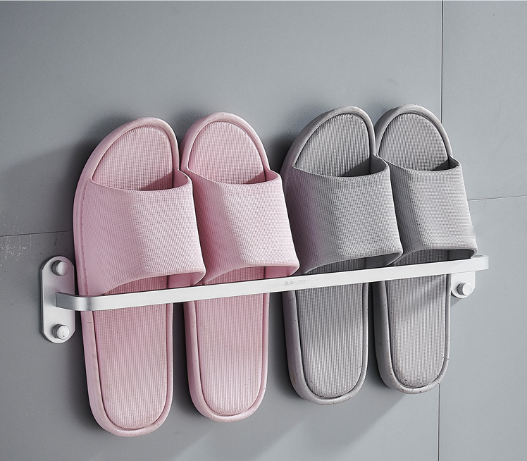 Fire Resistant Wall Mounted Silver 24cm Steel Shoes Rack