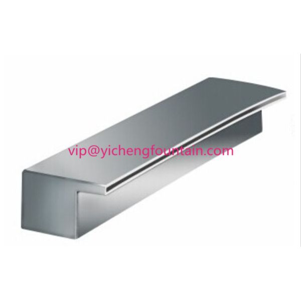 Rectangle Water Fall Nozzle Pond Fountain Accessories With Led Strip Light And Remote Controller
