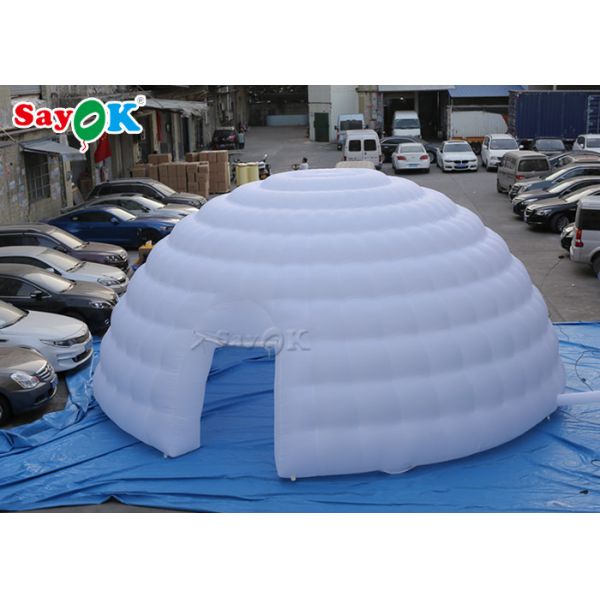 Go Outdoors Air Tent 8m Giant Inflatable Igloo Dome Tent With Air Blower For Exhibitions