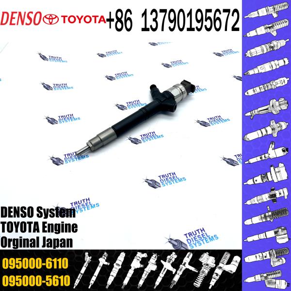 095000-6110 for Toyota Avensis 2.2 D 2AD-FTV 0950006110 095000 6110 Genuine Fuel Injector 23670-09130