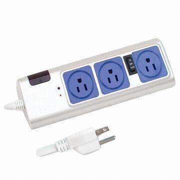 American Type Energy-saving Socket for TV, with Mode Selector Switch 3 socket-outlets
