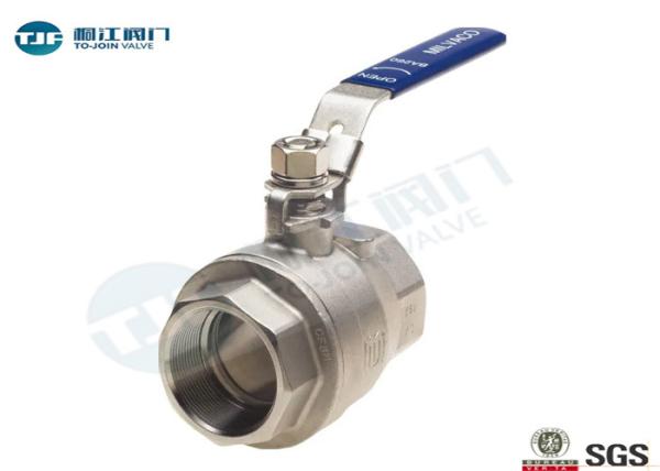 Standard 2 Piece Full Port Ball Valve ASTM A216 With NPT Connection