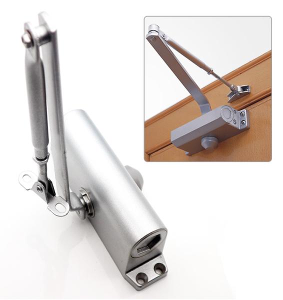 45-65 KG Capacidade de carga Fechador automático de portas de alumínio com 2 velocidades e consumo