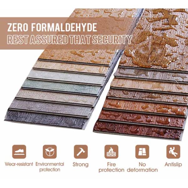 Unilin нажимает на твердую каменную планку огнеупорный Spc винила ядра справляясь 4mm 5mm 6mm