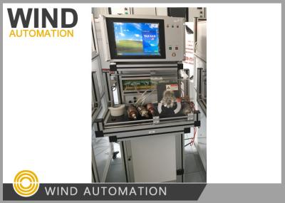 Máquina de enrolamento de motor AC de estação dupla Analisador de rotor Comutador Barras abaixo de 96