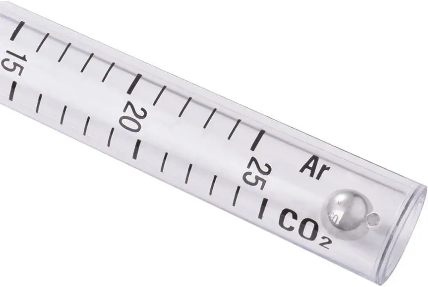 Transparent 25ml Measuring Flowmeter for Mig Tig Welder Welding Suitable gas CO2/Argon