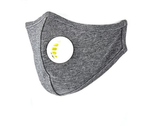Adult Grey Cotton Washable Copper Ion Mask With Adjustable Ear Loops