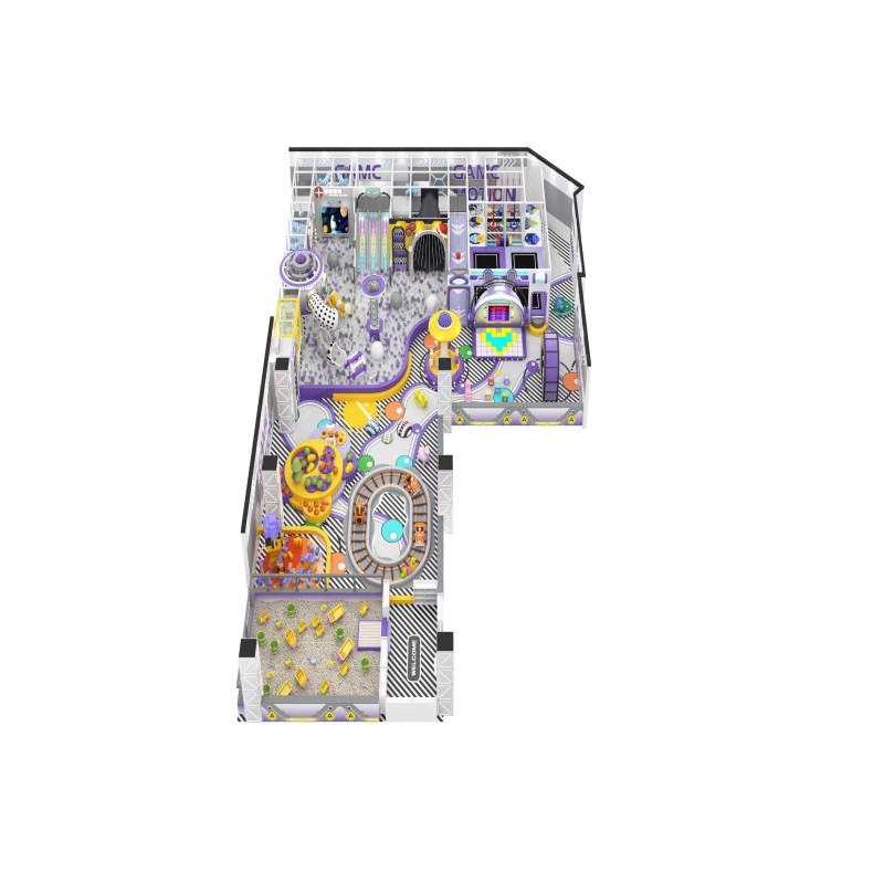 Galvanized Steel Frame Private Indoor Playground Home Villa Kids Soft Play Recreation Center
