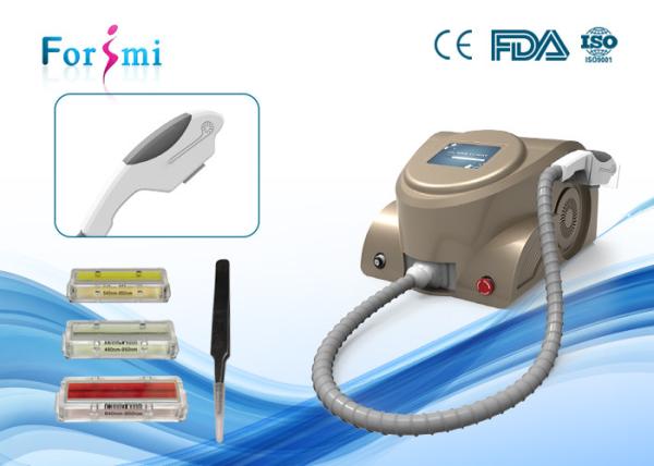 Newest invention brushed metal handle humanized fits design ipl laser hair removal machine
