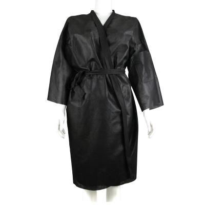 Adults Disposable Salon Capes , OEM 50gsm Disposable Hairdressing Gowns